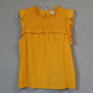 J. Crew Yellow Smock Top Size S